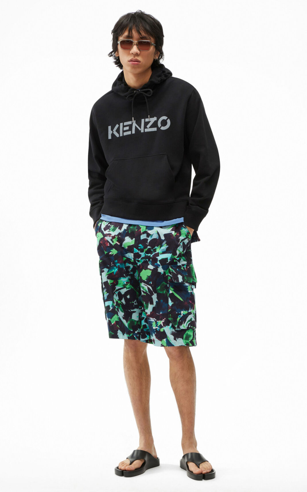 Moletom Kenzo Logo Masculino - Pretas | 590TEUDFP